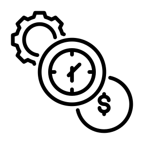 Time Is Money, Money, Time And Date, Efficiency, Productivity icon