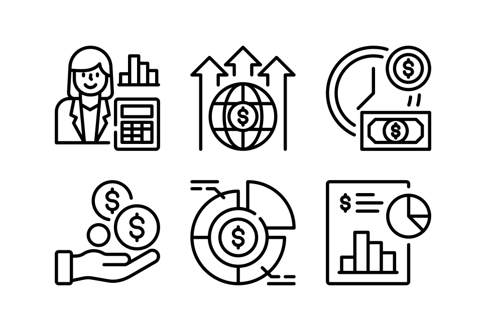 Accounting and Finance icon sheet Large Set Preview