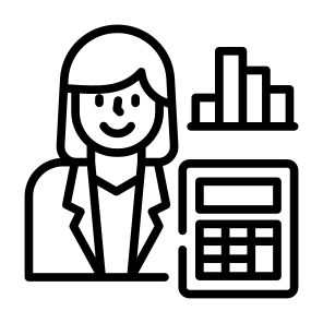 Accountant Woman, Accountant, Consultant, Professions And Jobs, Administrator, Woman icon