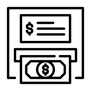 Atm Machine, Cash Withdrawal, Bank, Atm, Withdraw, Money  icon