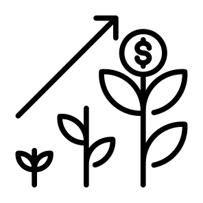 Growth Investment, Profit, Money, Growth, Investment, Financial Growth icon