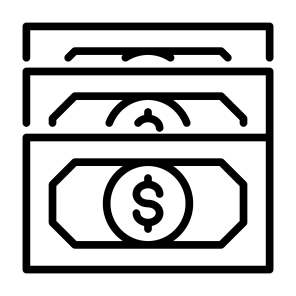 Money Stack, Cash, Money, Banknotes, Currency, Finances icon