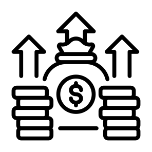 Profit Increases, Profit, Increases, Income, Money, Salary   icon