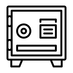 Safety Box, Bank, Savings, Security System, Safe Deposit, Deposit Box icon