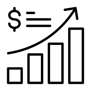 Sales Growth, Sales, Growth, Profit Up, Increase, Chart  icon