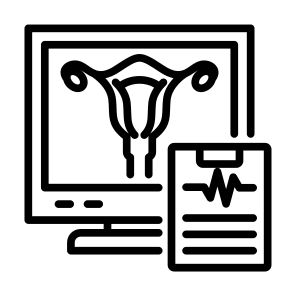 Diagnosis, Female Organs, Medical Test, Radiography, Medical Record   icon