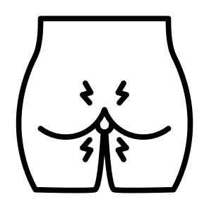 Hemorrhoid, Anus, Gluteus, Illness, Sickness  icon
