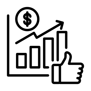 Advantage, Benefit, Sales, Marketing, Statistics  icon