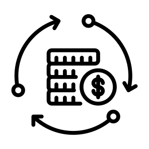 Currency, Exchange, Money, Circular Arrows, Payment  icon