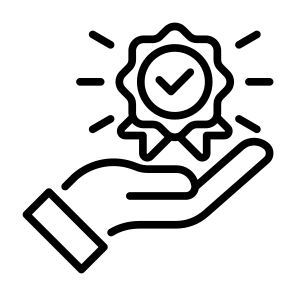 High Quality, Best, Quality, Achievement, Guarantee  icon