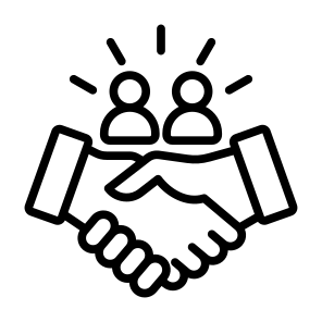 Relationship, Merger, Collaboration, Client, Partnership icon