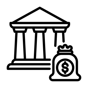 Bank, Finance, Bank Online, Business, Finance, Currency, Cash,  Money icon