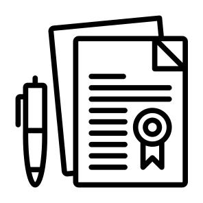 Contract, Debt, Document, Agreement, Pencil, Signature, Finance, Summary, Disclosure icon