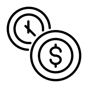 Credit, Money, Pay Later, Loan, Bank, Finance, Term, Time icon