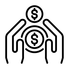 Money, Income, Salary, Cost Saving, Wage, Earnings, Compensation, Sponsorship icon
