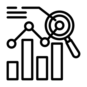 Analysis, Market Research, Report, Statistics, Data Analytics  icon