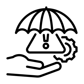 Crisis Management, Risk Management, Umbrella, Insurance, Protection  icon