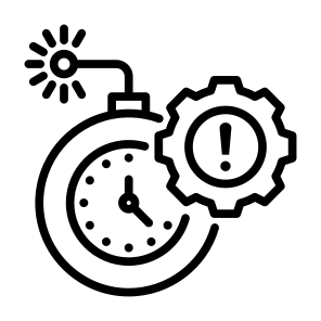 Deadline, Time Limit, Risk, Warning, Alert  icon