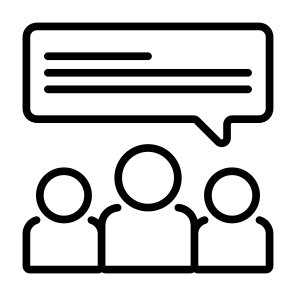 Discussion, User, Communications, Team, Conversation  icon