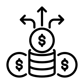 Investment, Invest, Decision, Money, Arrows icon