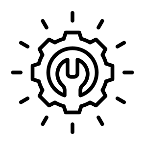 Recovery, Repair, Maintenance, Service, Settings icon