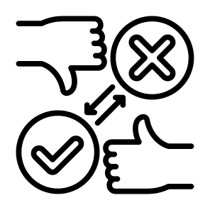 Consequence, Reaction, Outcome, Outgrowth, Review   icon