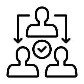 Delegate, Delegation, Workflow, Teamwork, Collaboration  icon