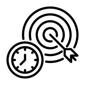 Goals, Target, Time And Date, Plan, Objective, Schedule, Setting, Management, Time icon