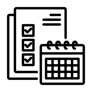 Schedule, Calendar, Time, Clock, Timetable, Date, Organization, Administration icon