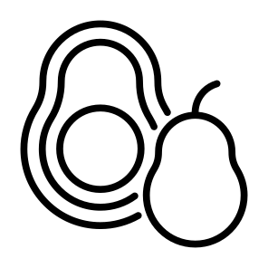 Avocado, Fruit, Vegetarian, Healthy Food, Food And Restaurant icon