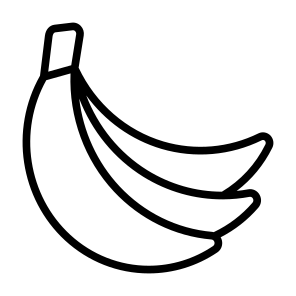 Banana, Fruit, Food, Healthy Food, Food And Restaurant icon