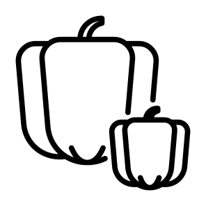 Bell Pepper, Vegetable, Vegetarian, Food, Food And Restaurant icon