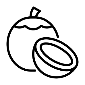Coconut, Fruit, Food, Healthy Food, Food And Restaurant icon