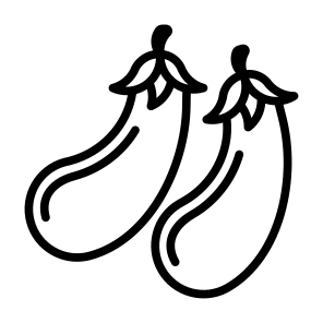 Eggplant, Vegetable, Vegetarian, Healthy Food, Food And Restaurant icon