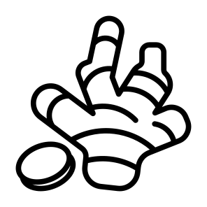 Ginger, Vegetable, Vegetarian, Healthy Food, Food And Restaurant icon