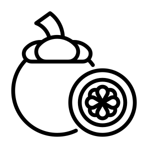 Mangosteen, Fruit, Food, Healthy Food, Food And Restaurant icon