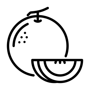 Melon, Fruit, Vegetarian, Healthy Food, Food And Restaurant icon