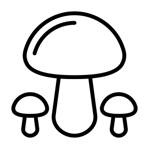 Mushrooms, Vegetable, Vegetarian, Healthy Food, Food And Restaurant icon