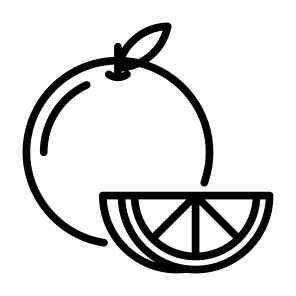 Orange, Fruit, Vegetarian, Healthy Food, Food And Restaurant icon