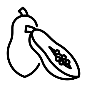 Papaya, Fruit, Food, Healthy Food, Food And Restaurant icon