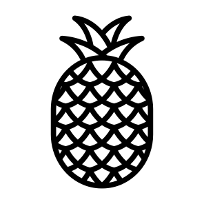 Pineapple, Fruit, Food, Healthy Food, Food And Restaurant icon