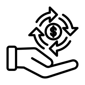 Cash, Cash Flow, Money Flow, Rotation, Money, Process, Cycle icon