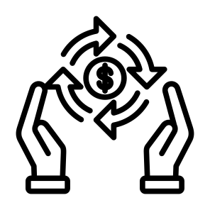 Cash Flow, Money Flow, Rotation, Money, Process, Cycle icon