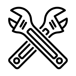 Adjustable Spanner, Wrench, Repair, Maintenance, Tools icon