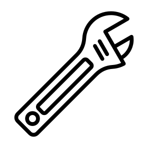 Adjustable Spanner, Wrench, Repair, Maintenance, Tools And Utensils, Spanner icon