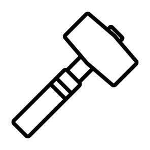 Big Hammer, Work, Repair, Hammer, Working icon