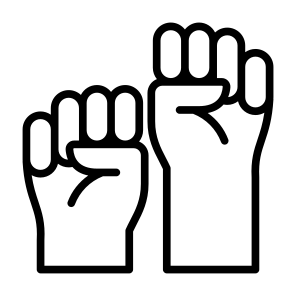 Demonstration, Strike, Raise Hand, Protest, Hands And Gestures icon