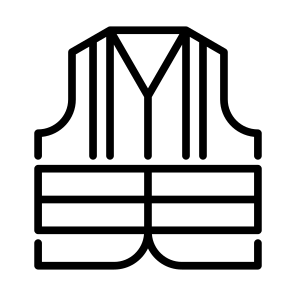 High Visibility Vest, Security, Protection, Lifesaver, Life Vest icon