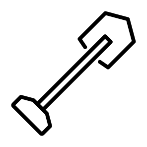 Shovel, Equipment, Gardening Tool, Construction And Tools, Farming And Gardening icon