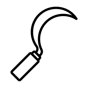Sickle, Cutting, Equipment, Agriculture, Farming And Gardening icon